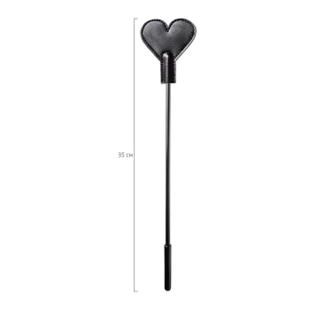 Bat skórzany BDSM Anonymo Stack czarny 35 cm