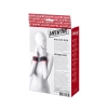 Anonymo handcuffs, velour, red, 24 cm