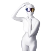 Maska BDSM Anonymo PVC z nadrukiem 27,5 cm
