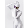 Maska BDSM Anonymo PVC z nadrukiem 27,5 cm