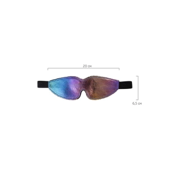 Maska BDSM Anonymo PVC z nadrukiem 27,5 cm
