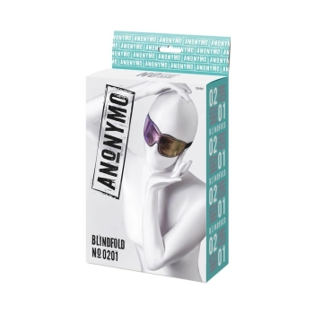 Maska BDSM Anonymo PVC z nadrukiem 27,5 cm