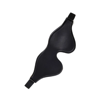 Maska Anonymo skóra PU z printem czarna 26 cm