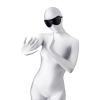 Maska BDSM Anonymo skóra PU czarna 24 cm