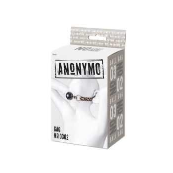 Anonymo gag, ABS plastic, black, 64 cm