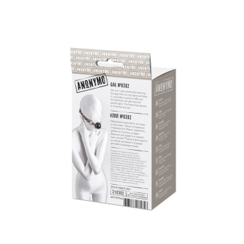 Anonymo gag, ABS plastic, black, 64 cm