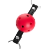 Knebel BDSM Anonymo regulowany czerwono czarny 64 cm