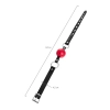Knebel BDSM Anonymo regulowany czerwono czarny 64 cm