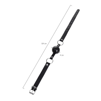 Knebel kulowy Anonymo TPR czarny 64 cm