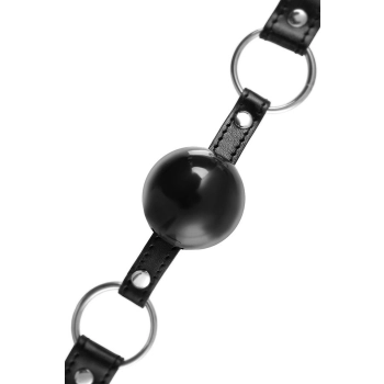Knebel kulowy Anonymo TPR czarny 64 cm