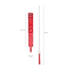 Anonymo collar, PU leather, red
