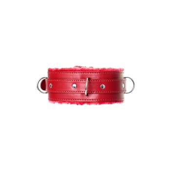 Anonymo collar, PU leather, red
