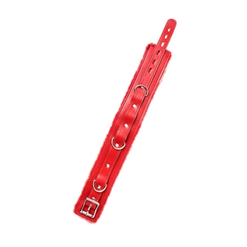 Anonymo collar, PU leather, red