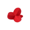 Korek analny ToDo Flower czerwony trzypłatkowy