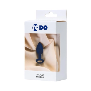 Korek analny miniaturowy ToDo Brilliant Blue niebieski 7 cm wodoodporny