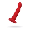 Dildo analne małe faliste czerwone Favorite ToDo z przyssawką