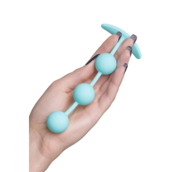 ToDo by Toyfa Anal plug Triplex, silicone, mint, 15 cm, O 2.5 cm