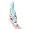 Wibrator króliczek Flovetta Iris silikonowy miętowy USB 22 cm