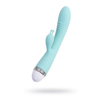 Wibrator króliczek Flovetta Iris silikonowy miętowy USB 22 cm