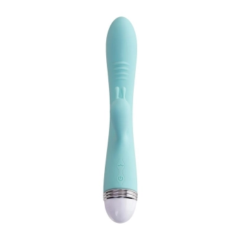 Wibrator króliczek Flovetta Iris silikonowy miętowy USB 22 cm
