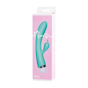 Wibrator króliczek Flovetta Iris silikonowy miętowy USB 22 cm