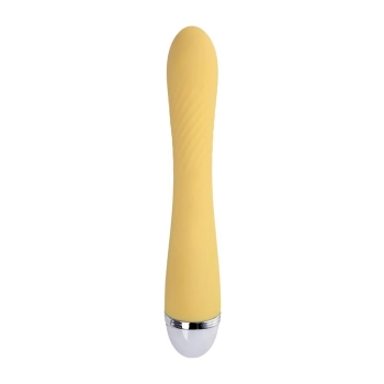 Wibrator punktu G Flovetta Calla silikonowy żółty USB 22 cm