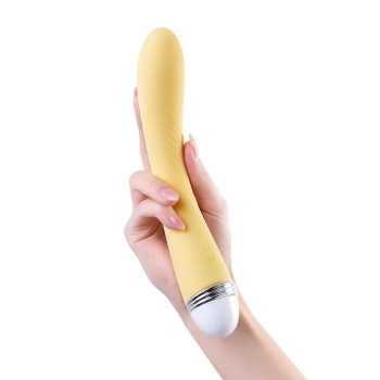 Wibrator punktu G Flovetta Calla silikonowy żółty USB 22 cm