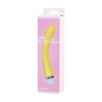 Wibrator punktu G Flovetta Calla silikonowy żółty USB 22 cm