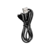 Mini wibrator szminkowy Pansies Toyfa czarny ABS 9 cm USB