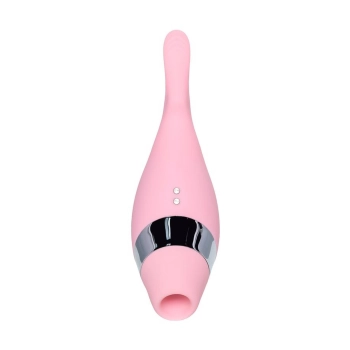 Multifunctional erogenous zone stimulator Flovetta by Toyfa DAHLIA, silicone, pink, 14 cm