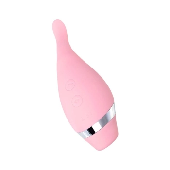 Multifunctional erogenous zone stimulator Flovetta by Toyfa DAHLIA, silicone, pink, 14 cm