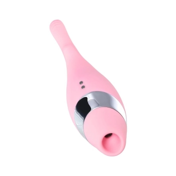 Multifunctional erogenous zone stimulator Flovetta by Toyfa DAHLIA, silicone, pink, 14 cm