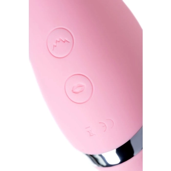 Multifunctional erogenous zone stimulator Flovetta by Toyfa DAHLIA, silicone, pink, 14 cm