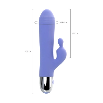 Wibrator króliczek Flovetta Crocus silikonowy fioletowy 17.5 cm USB