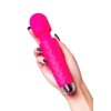 Masażer wibrujący Flovetta Peony silikonowy różowy USB 20.5 cm