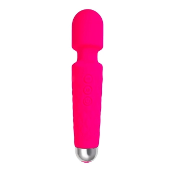 Masażer wibrujący Flovetta Peony silikonowy różowy USB 20.5 cm