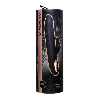 Unrealistic WANAME D-SPLASH HAIL vibrator, silicone, black, 23.8 cm