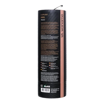 Unrealistic WANAME D-SPLASH HAIL vibrator, silicone, black, 23.8 cm