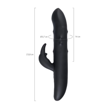 Unrealistic WANAME D-SPLASH HAIL vibrator, silicone, black, 23.8 cm