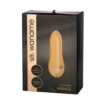 Stymulator łechtaczki Mirage WANAME DSPLASH złoty USB 9 cm