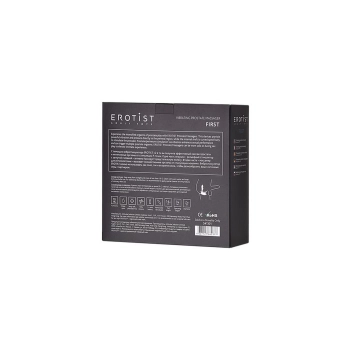 Masażer prostaty Erotist silikonowy czarny 14 cm