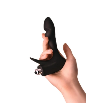 Masażer prostaty Erotist silikonowy czarny 14 cm