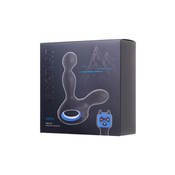 EROTIST SIXTH Prostate Massager vibro with heating silicone black 14.5 cm