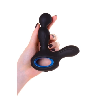 EROTIST SIXTH Prostate Massager vibro with heating silicone black 14.5 cm