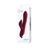 Vibrator with clitoral stimulator LEROINA by TOYFA Sangra, silicone, burgundy, 20.5 cm