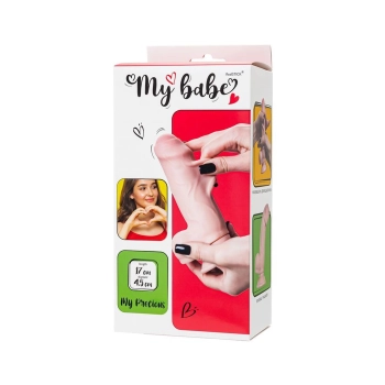 Dildo realistyczne My Babe by RealStick cieliste TPE 17 cm