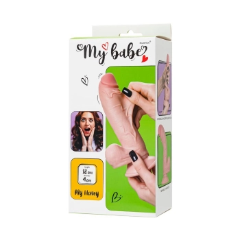 Dildo realistyczne My Babe by RealStick cieliste TPE 18 cm