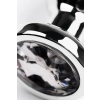 Silver anal plug TOYFA Metal with white round-shaped gem, length 9 cm, diameter 1,5-4 cm, weight 205 gr