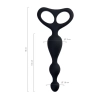 TOYFA POPO Pleasure Anal Beads Black