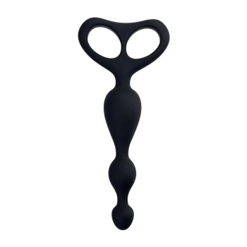 TOYFA POPO Pleasure Anal Beads Black